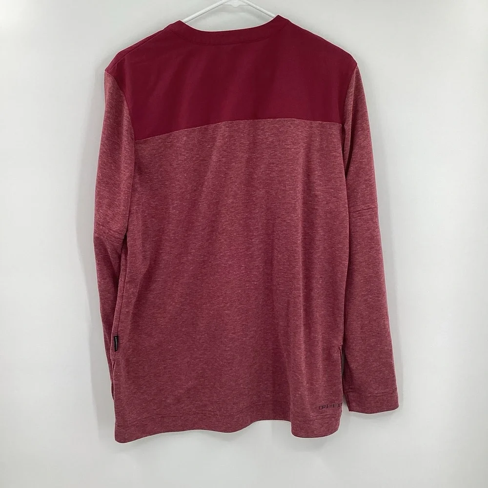 Nike Florida‎ State Seminoles Sideline Team Long Sleeve Shirt Medium Red FSU Zip
